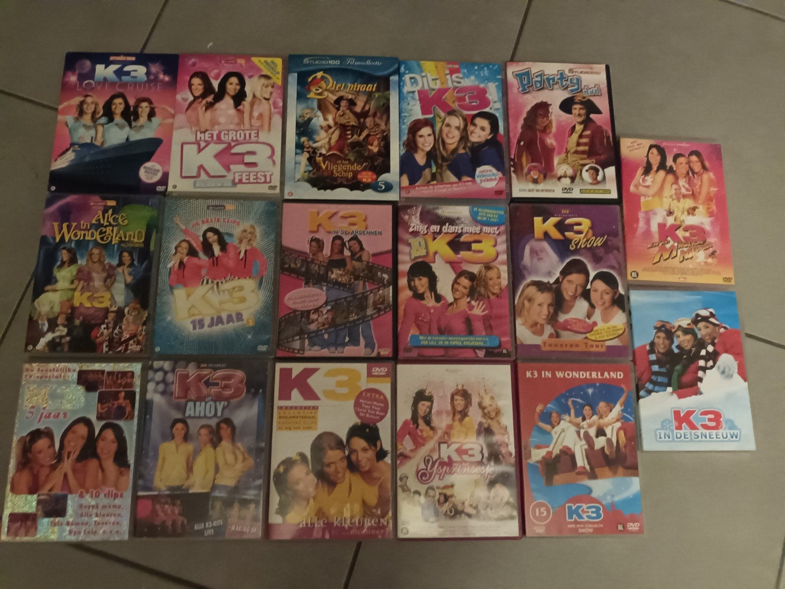 dvd pakket k3, Alle leeftijden, Ophalen of Verzenden, Zo goed als nieuw