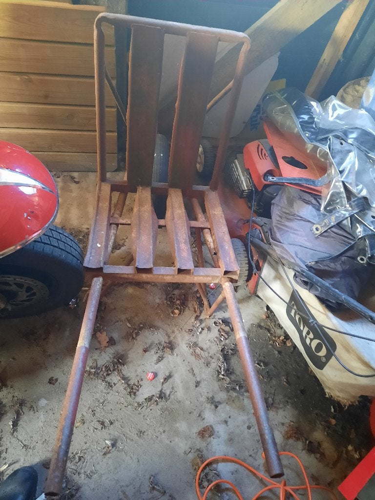 Stenen tegels kruiwagen, Ophalen, Gebruikt, Handmatig