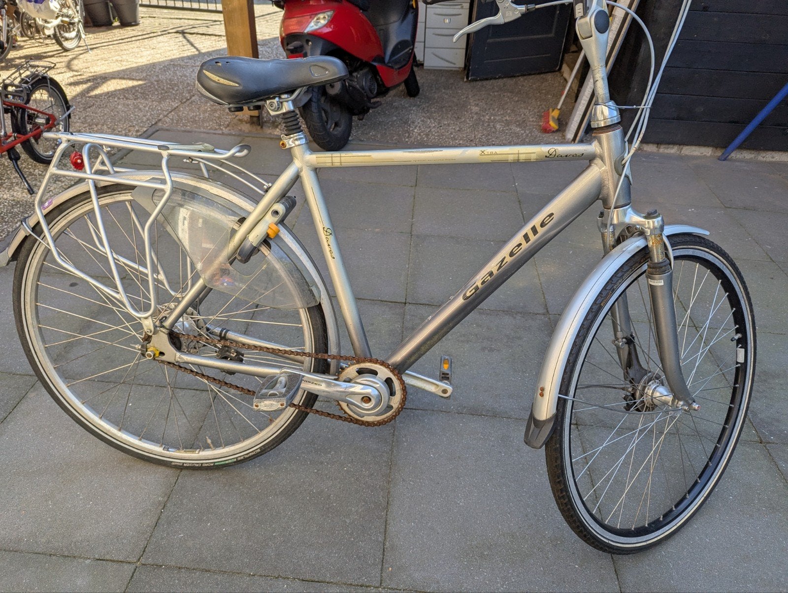 herenfiets met versnellingen, Fietsen en Brommers, Ophalen of Verzenden, Gebruikt, Minder dan 10 versnellingen, Overige merken