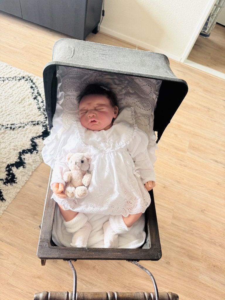 Prachtige levensechte reborn pop, Verzamelen, Poppen, Ophalen, Zo goed als nieuw, Pop, Levensecht of Reborn