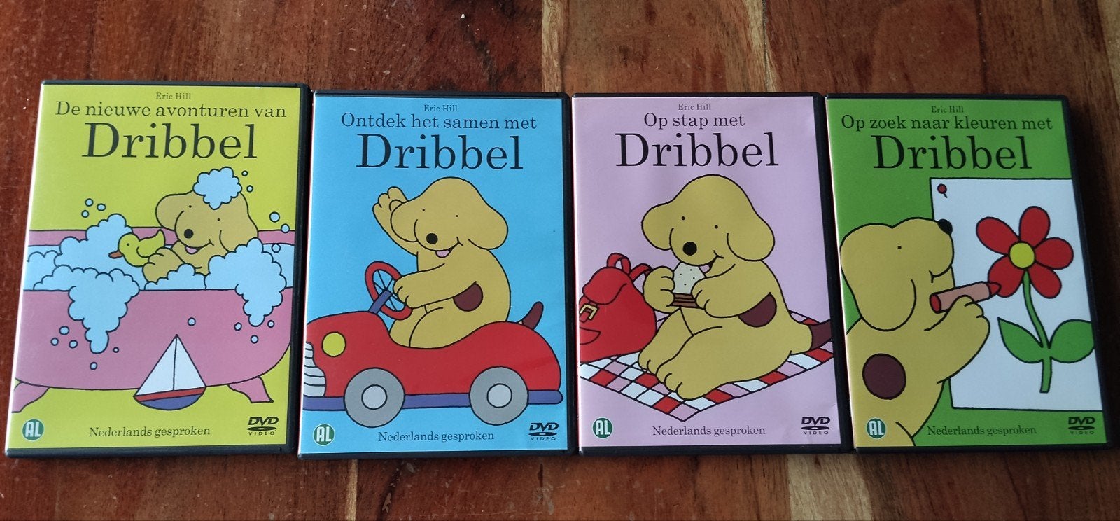 Dribbel DVD collectie - 4 DVDs, Gebruikt, Animatie, Alle leeftijden, Box/collectie