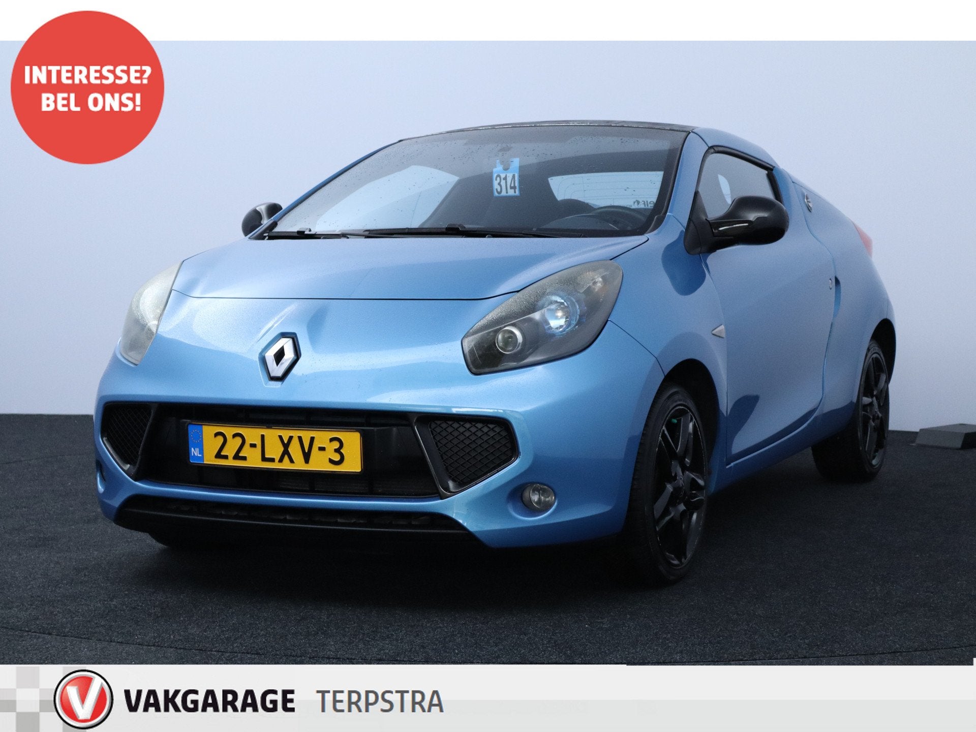 Renault Wind 1.2 TCE Dynamique/ D-Riem verv: 187.000 KM!/ El, Voorwielaandrijving, Euro 5, Gebruikt, Zwart