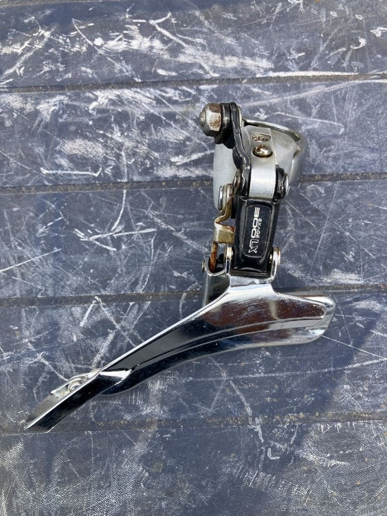 Shimano FD-M300 Exage 300LX voorderailleur, Gebruikt, Shimano Exage, Staal, Ophalen of Verzenden