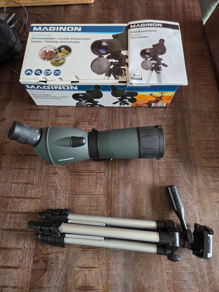 Maginon 20-60x60 observatiekijker / spotting scope, Audio, Tv en Foto, Optische apparatuur | Telescopen, Ophalen, Minder dan 80 mm