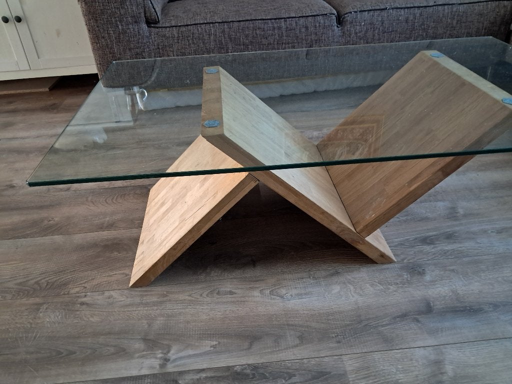 Salontafel, Ophalen, Gebruikt, 100 tot 150 cm, Overige houtsoorten