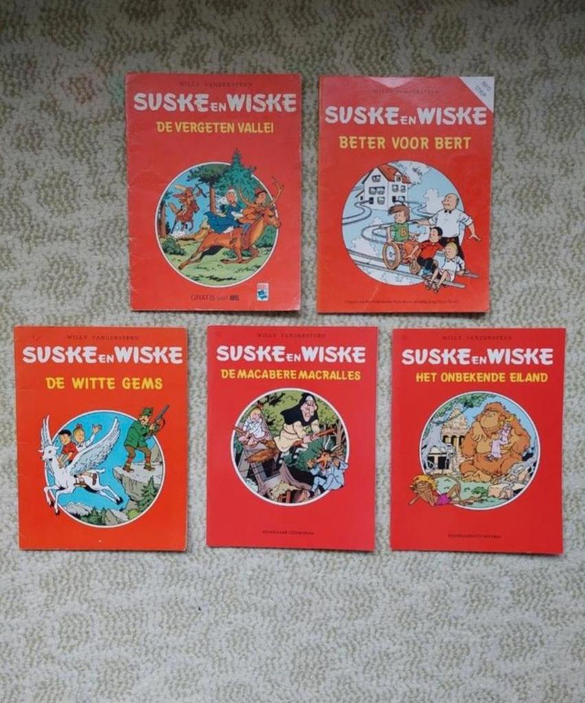 Suske en wiske - 5 jubileum / reclame uitgaven, Meerdere stripboeken, Ophalen of Verzenden, Willy van der steen