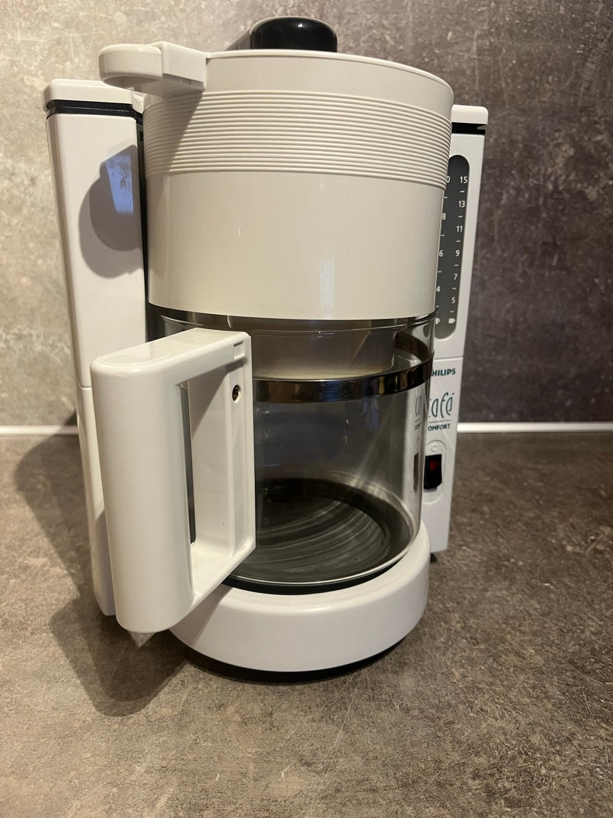 Philips Café Comfort Koffiezetapparaat - Wit, Witgoed en Apparatuur, Ophalen, Gebruikt, 10 kopjes of meer, Koffiemachine