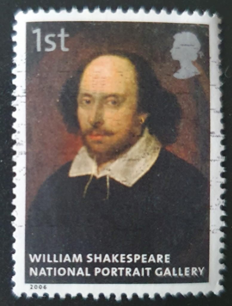 161-26 Engeland / William Shakespeare, Verzenden, Gestempeld