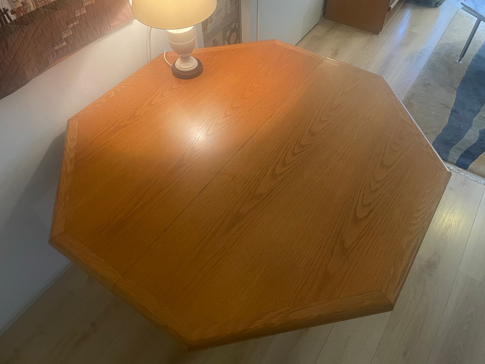 Uitschuifbare eettafel 125x125 cm met extra blad, Huis en Inrichting, Ophalen, Gebruikt, 100 tot 150 cm, Vijf personen of meer
