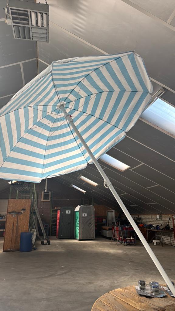 Parasol, nieuw. Lichtgewicht, Ophalen, Zo goed als nieuw, 1 tot 2 meter