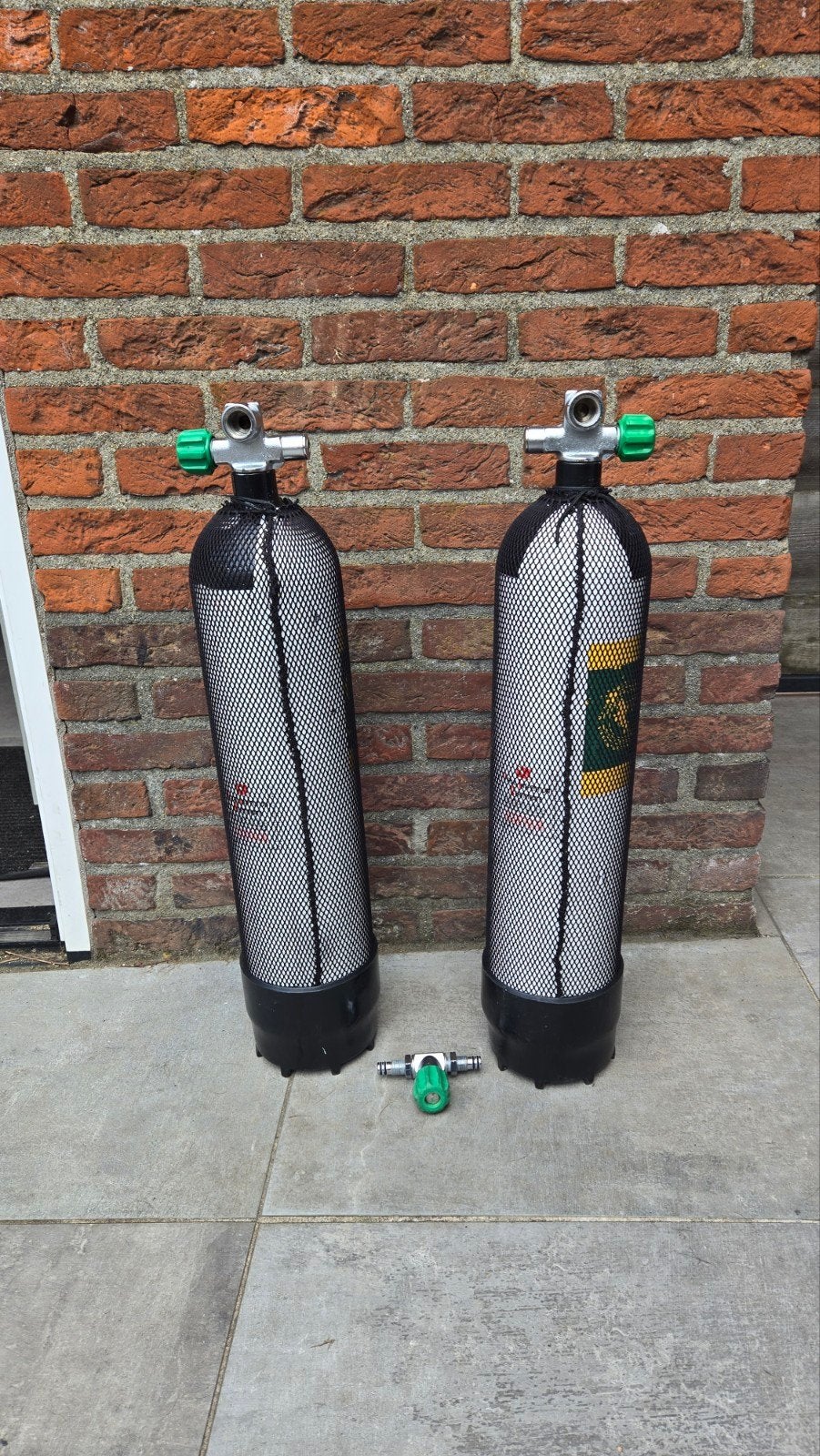 2x 7 liter 300 bar duikflessen, Ophalen, Duikfles