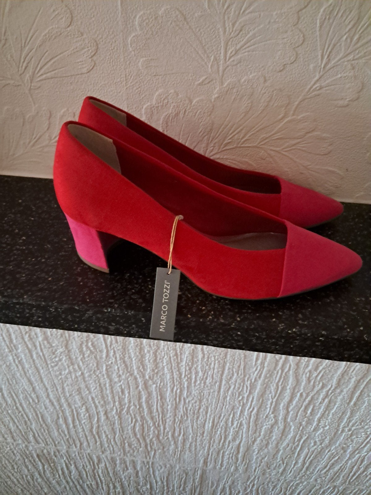 Marco Tozzi pumps maat 40 rood/roze - Nieuw, Ophalen, Pumps, Marco Tozzi, Nieuw
