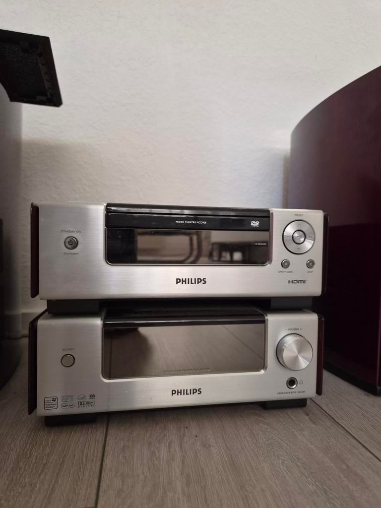 Philips MCD908 Micro Theater Receiver met DVD-speler, Audio, Tv en Foto, Ophalen of Verzenden