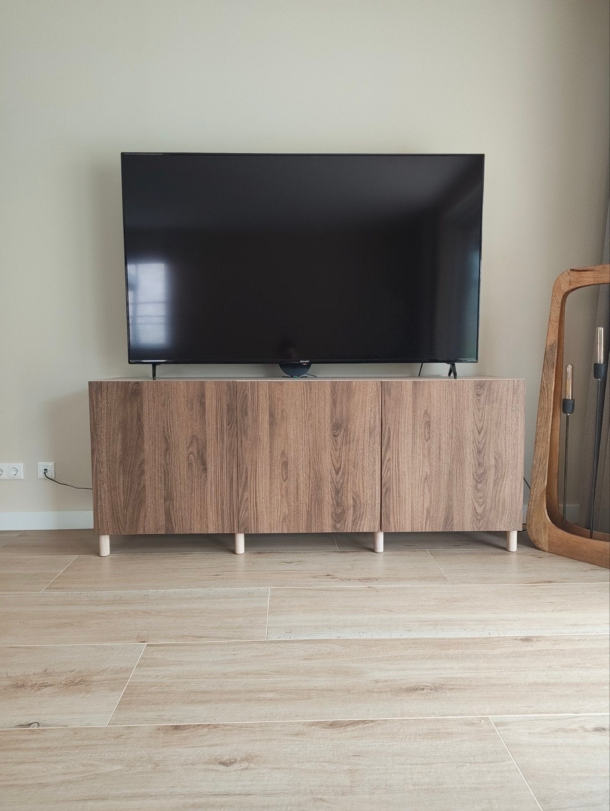ZGAN Besta TV meubel dressoir japandi 180cm #lappviken#hout, Ophalen, Met deur(en), 150 tot 200 cm, Zo goed als nieuw