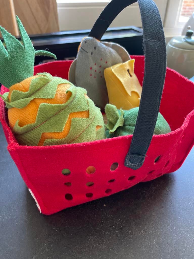 IKEA LÅTSAS fruitmand met speelgoedeten voor kinderkeuken, Ophalen of Verzenden, Gebruikt, Jongen of Meisje