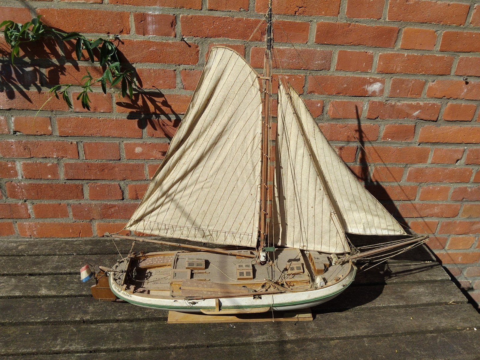Prachtig gedetailleerd scheepsmodel De Groene Draeck van een, Ophalen, Gebruikt, Groter dan 1:32, Overige merken