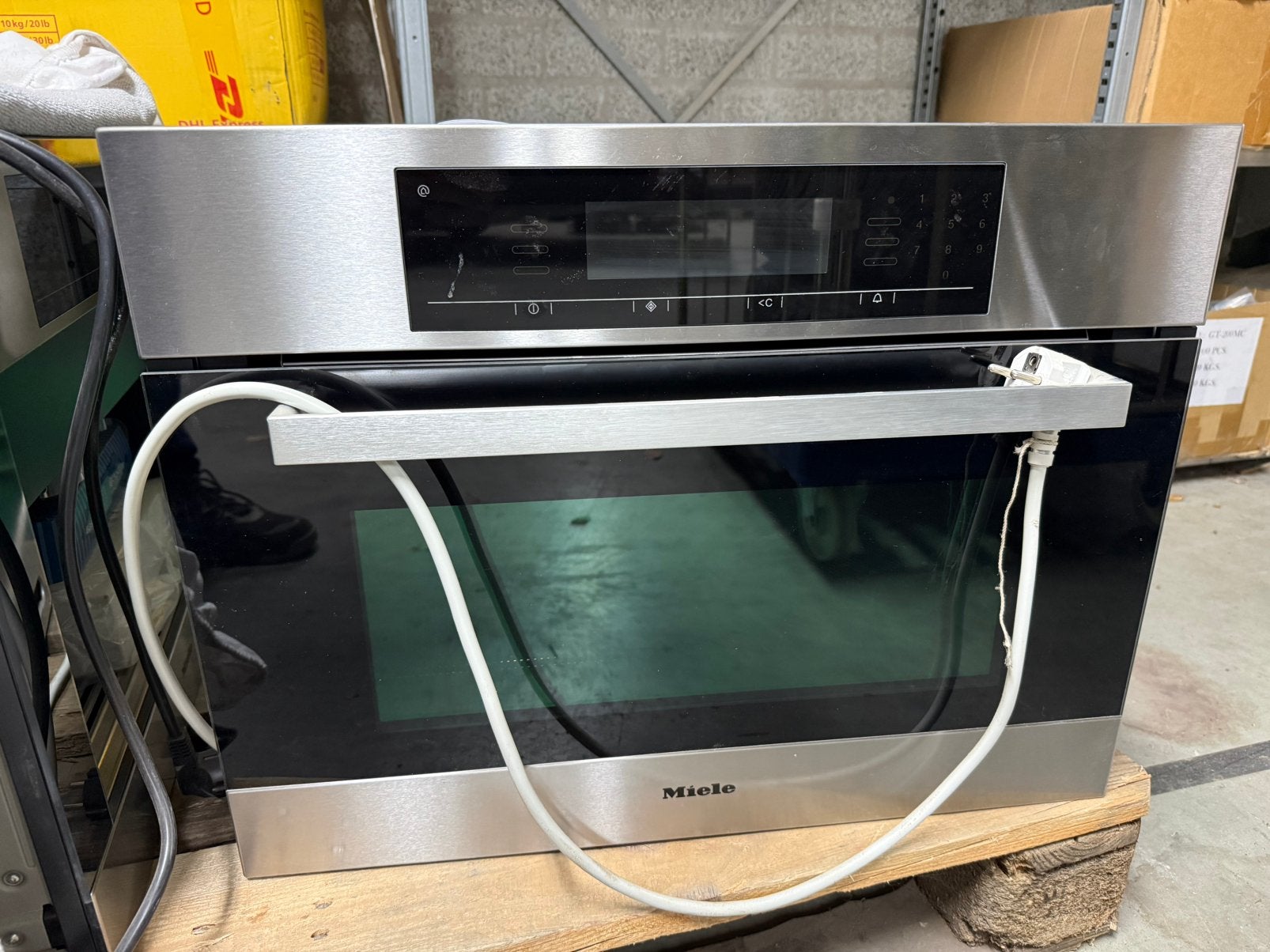 Miele H5080BM CLST inbouw combimagnetron, Ophalen, Zo goed als nieuw