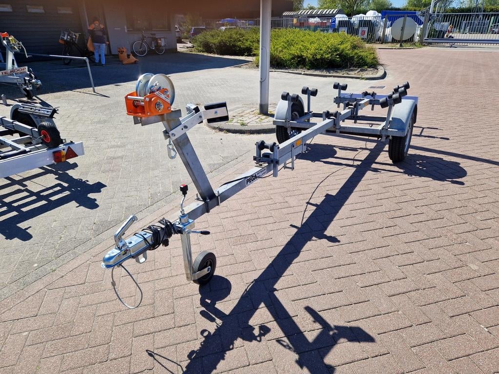 Pega kanteltrailer met een 750KG as  !!!, Watersport en Boten, Minder dan 1500 kg, Gebruikt, Overige typen, Kantelbaar