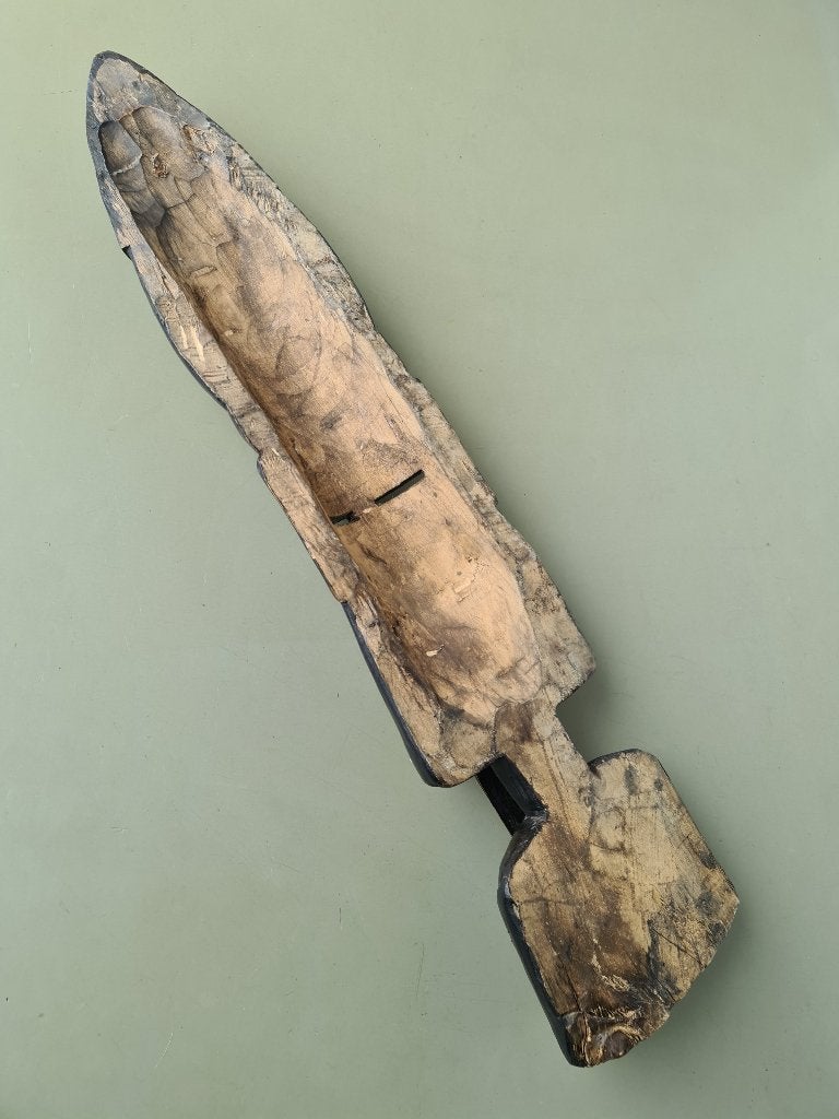 div. Afrikaans houten maskers kruk tribal Ashanti Luba Ghana, Antiek en Kunst, Hout, Bruin, Afrika, Masker