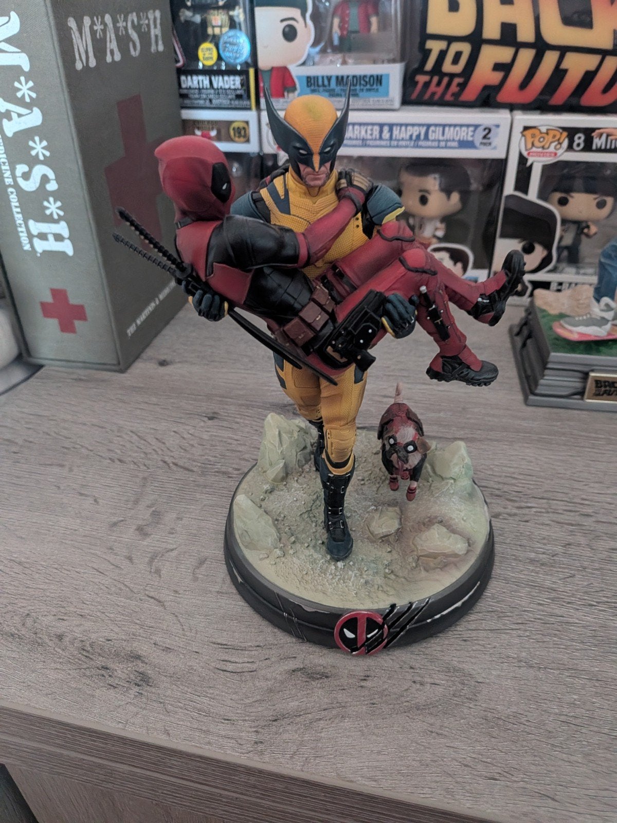 Iron Studios Deadpool & Wolverine Deluxe Art Scale 1/10, Verzamelen, Ophalen of Verzenden, Zo goed als nieuw, Film, Beeldje, Replica of Model