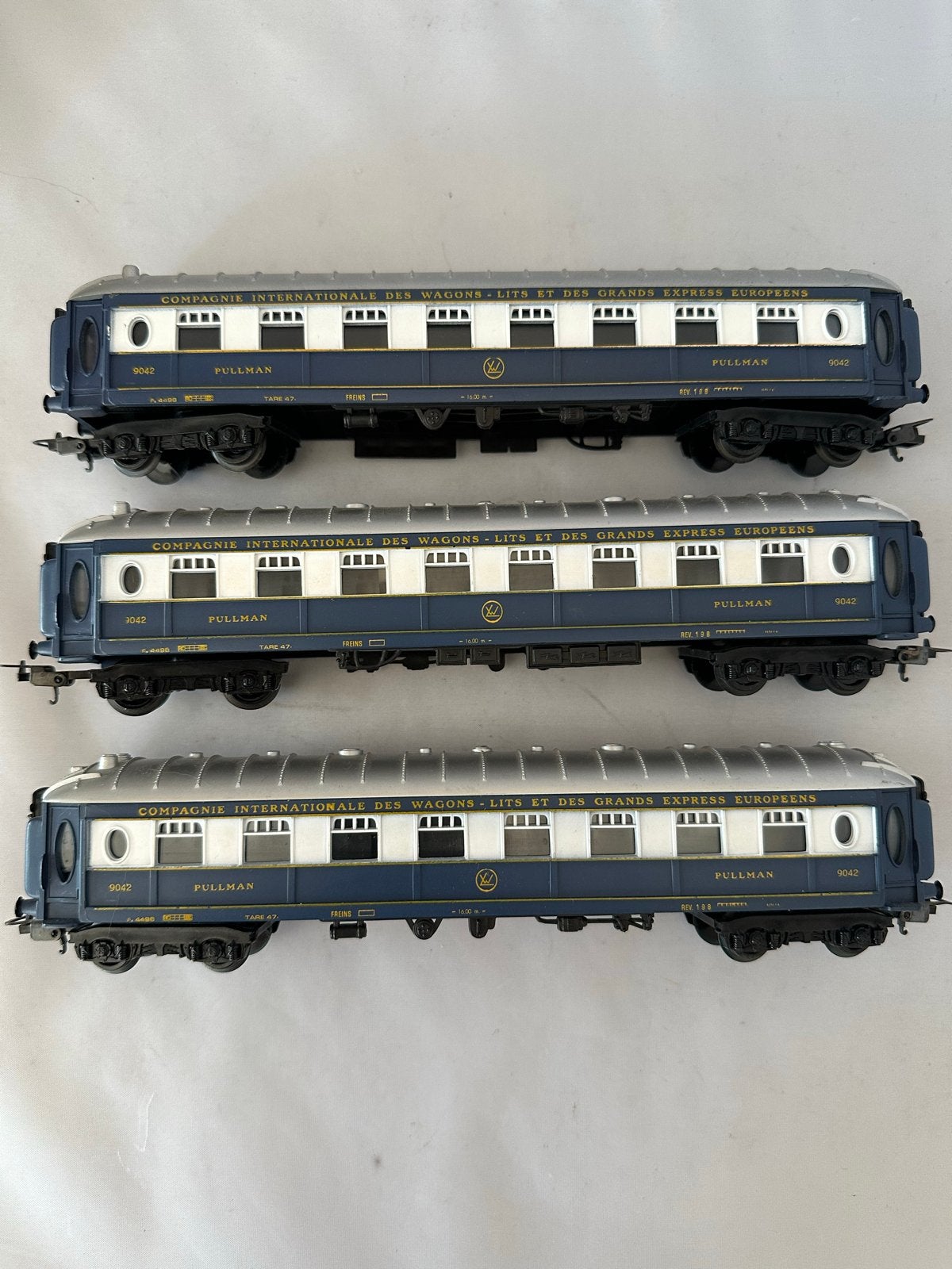 3x Lima Pullman rijtuigen 9042 - Compagnie Internationale, Gebruikt, Gelijkstroom, Wagon, Ophalen of Verzenden