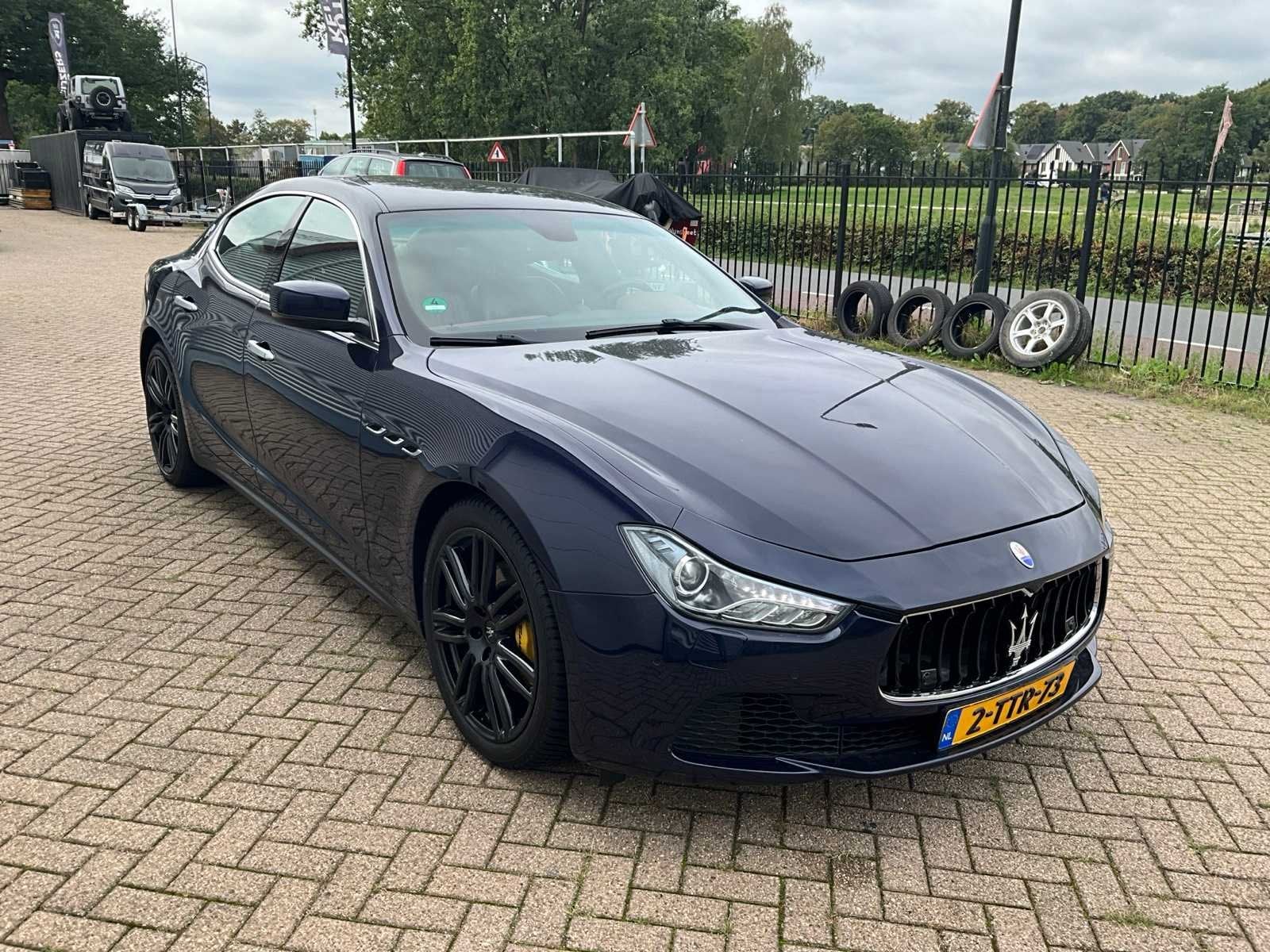 2014 Maserati Ghibli 3.0 V6 D Personenauto, Auto's, Euro 5, Achterwielaandrijving, Gebruikt, Blauw