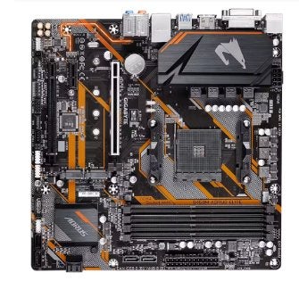 Gigabyte B450M AORUS ELITE Moederbord met Socket AM4, Computers en Software, Ophalen of Verzenden, Gebruikt, DDR3