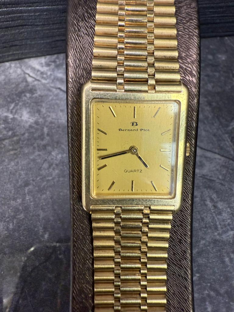 Prachtig 14k gouden Bernard & Piot horloge, 59 gram, Ophalen of Verzenden, Zo goed als nieuw, Goud