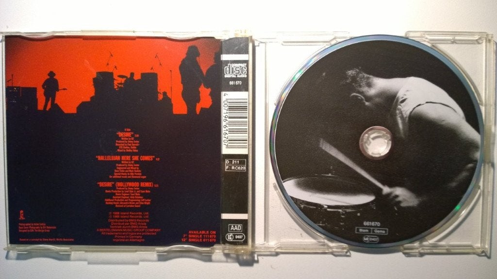 U2 - Desire, Ophalen of Verzenden, Zo goed als nieuw, Rock en Metal