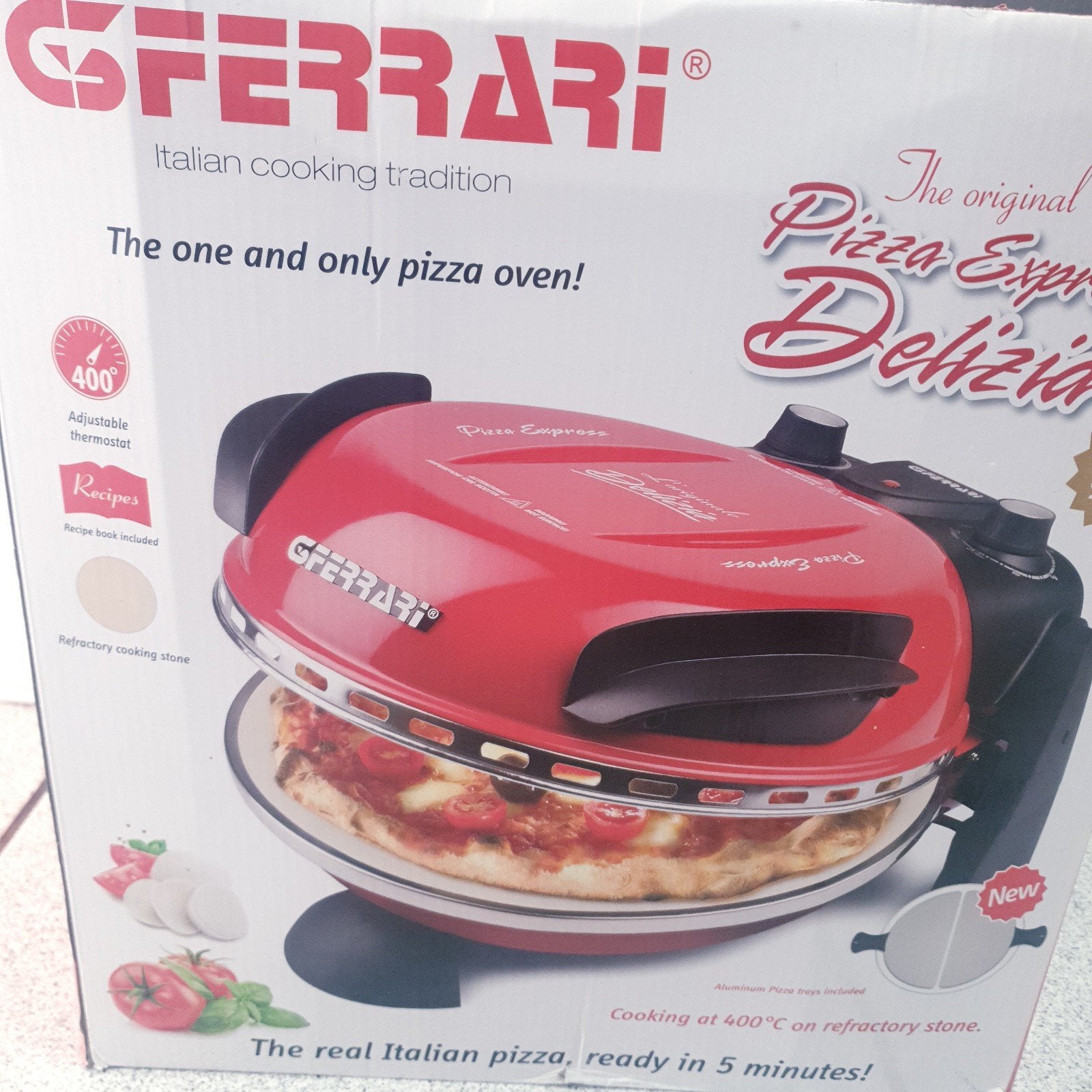 pizza maker, Ophalen, Gebruikt