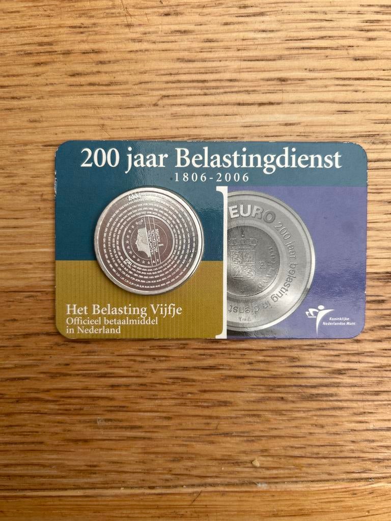 Het Belasting Vijfje - 200 jaar Belastingdienst 1806-2006, Postzegels en Munten, Munten | Nederland, Ophalen of Verzenden, Koningin Beatrix