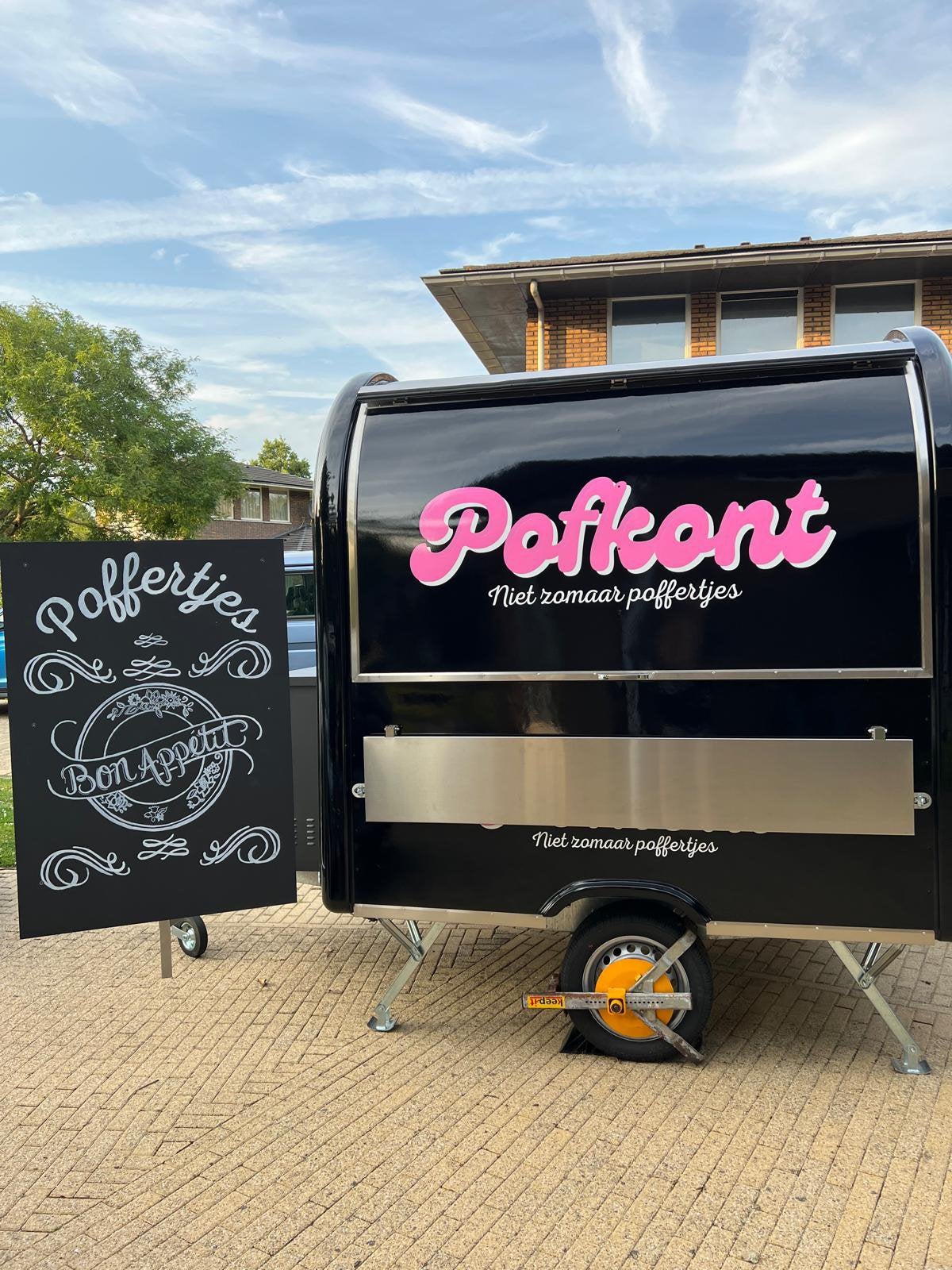 Poffertjes/foodtruck, Ophalen