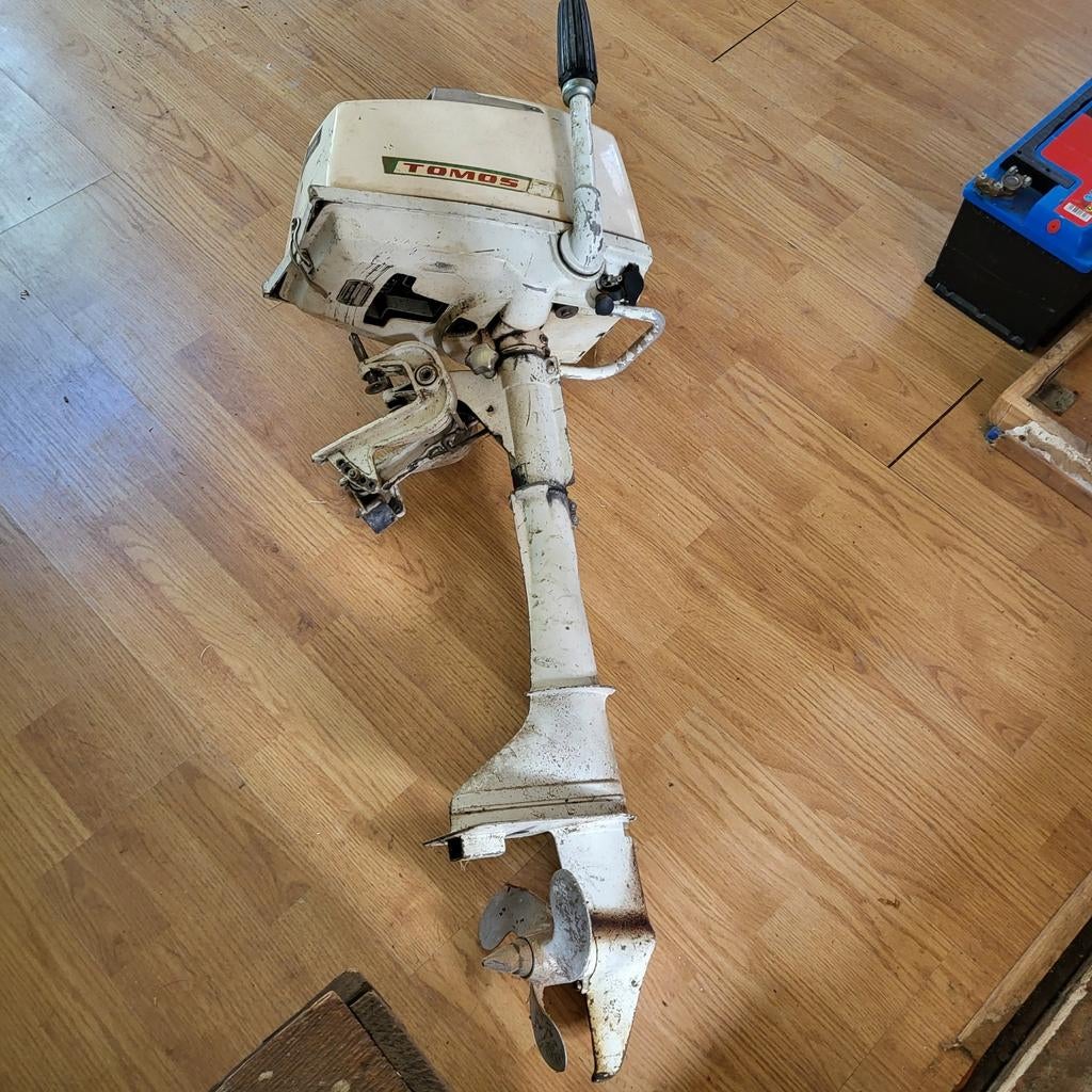 Tomos buitenboordmotor., Ophalen, Gebruikt, Motor en Techniek, Zeilboot of Motorboot