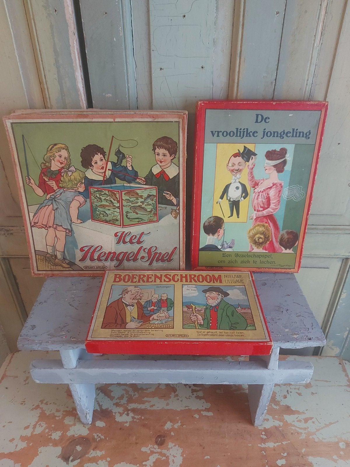 3 oude spellen van Spear's., Ophalen of Verzenden
