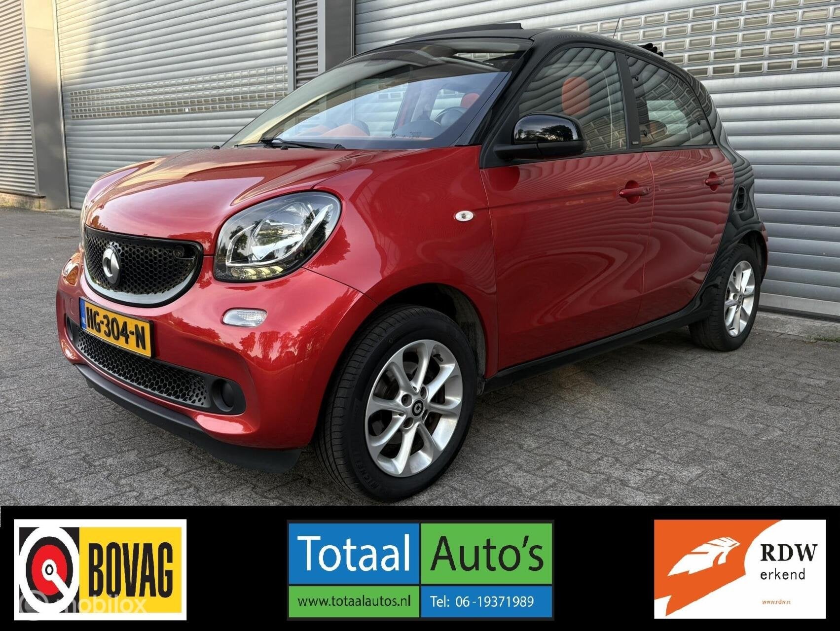 Smart forfour 1.0 Turbo Passion*AUTOMAAT*CABRIO*CRUISE*, Automaat, 898 cc, Achterwielaandrijving, Gebruikt