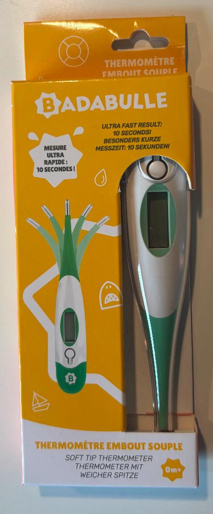 Koorts thermometer met zacht uiteinde Badabulle, Verzenden, Zo goed als nieuw, Overige typen
