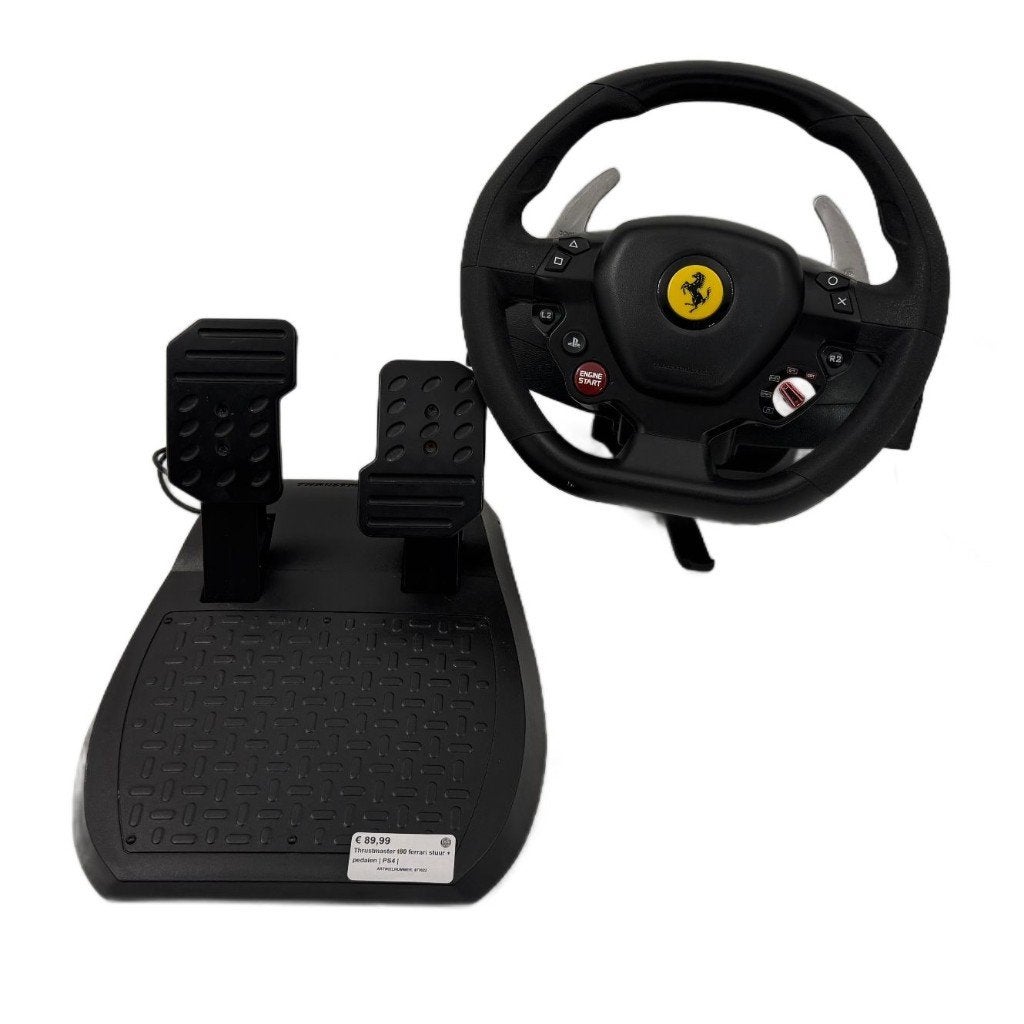 Thrustmaster t80 ferrari stuur + pedalen | PS4 |, Dordrecht@usedproducts.nl, Toulonselaan 72, Ophalen of Verzenden, Zo goed als nieuw