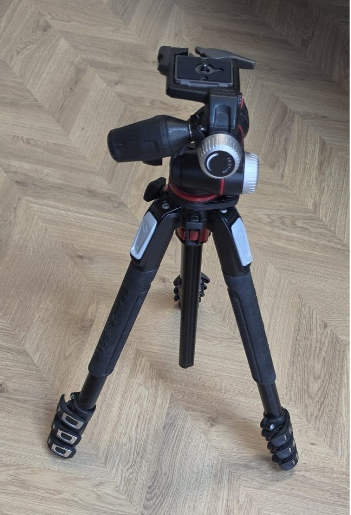 Manfrotto MK190XPRO4-3W statiefkit met 804RC2 3-wegkop, Audio, Tv en Foto, Driepoot, Zo goed als nieuw, 150 tot 175 cm, Manfrotto