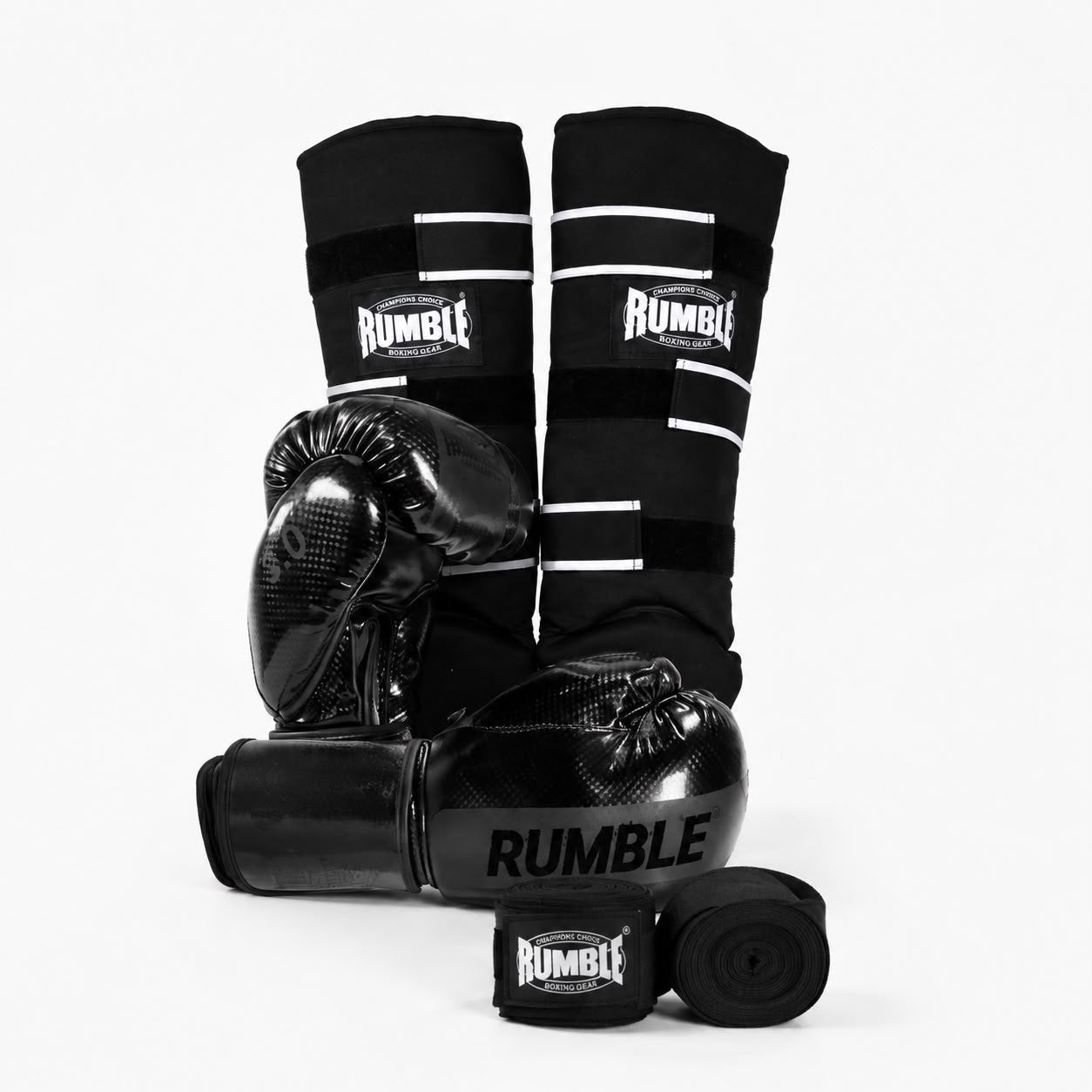 Rumble kickboksset handschoenen, scheenbeschermers, Ophalen of Verzenden, Zo goed als nieuw, Bokshandschoenen