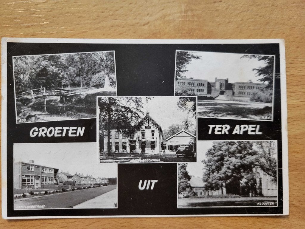 ansicht TER APEL vijfluik, Ophalen of Verzenden, Voor 1920, Groningen