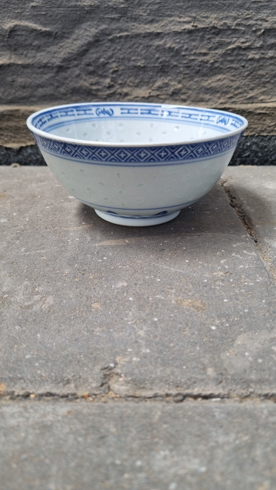 Vintage Chinees porseleinen kom met drakenmotief, Ophalen of Verzenden