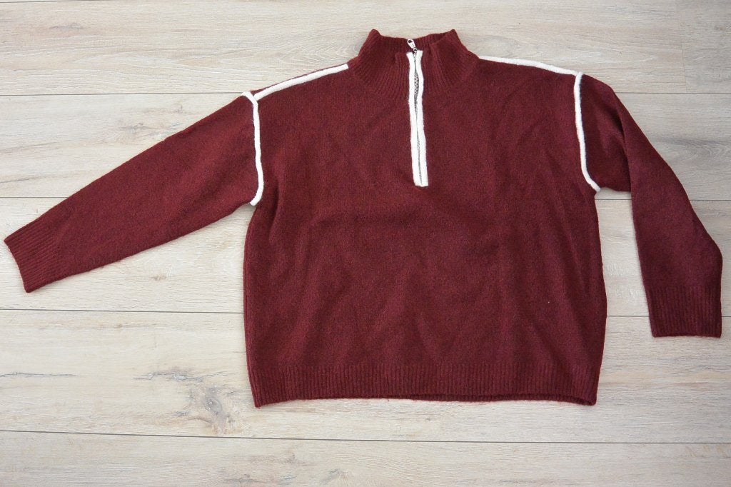 Nieuwe wijnrode trui van Kilky - one size, Kleding | Dames, Maat 38/40 (M), Nieuw, Ophalen of Verzenden, Kilky