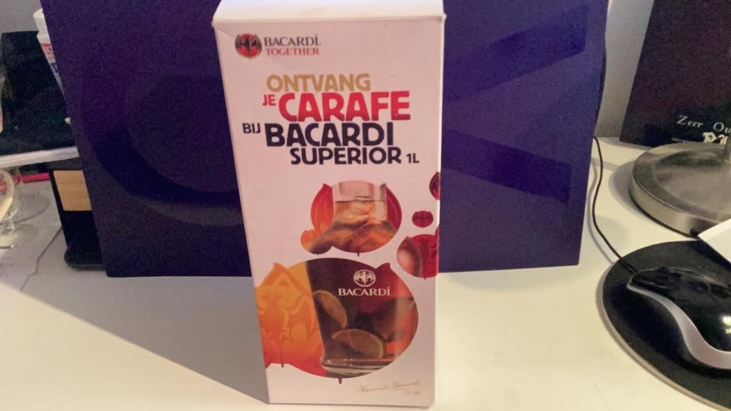 Bacardi Karaf Cuba Libre, Ophalen of Verzenden, Zo goed als nieuw, Gebruiksvoorwerp