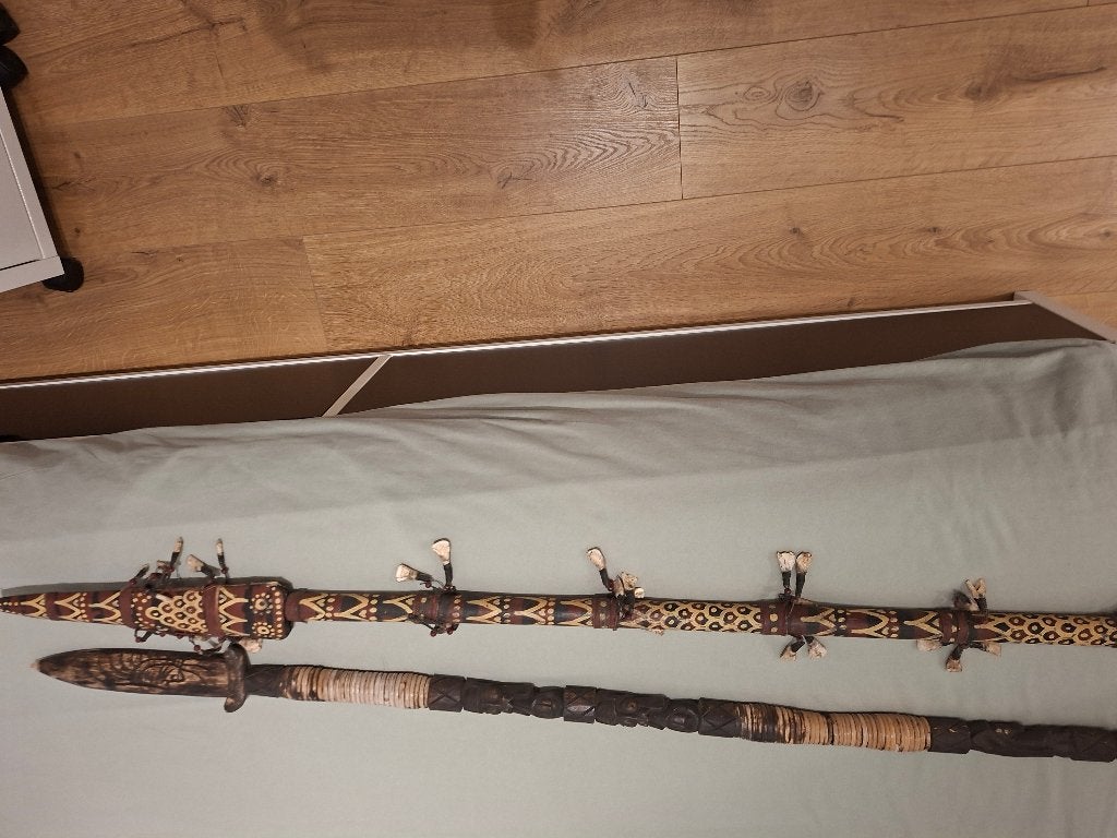 Afrikaanse speren, Afrika, Handgemaakt, 150 cm, Ophalen