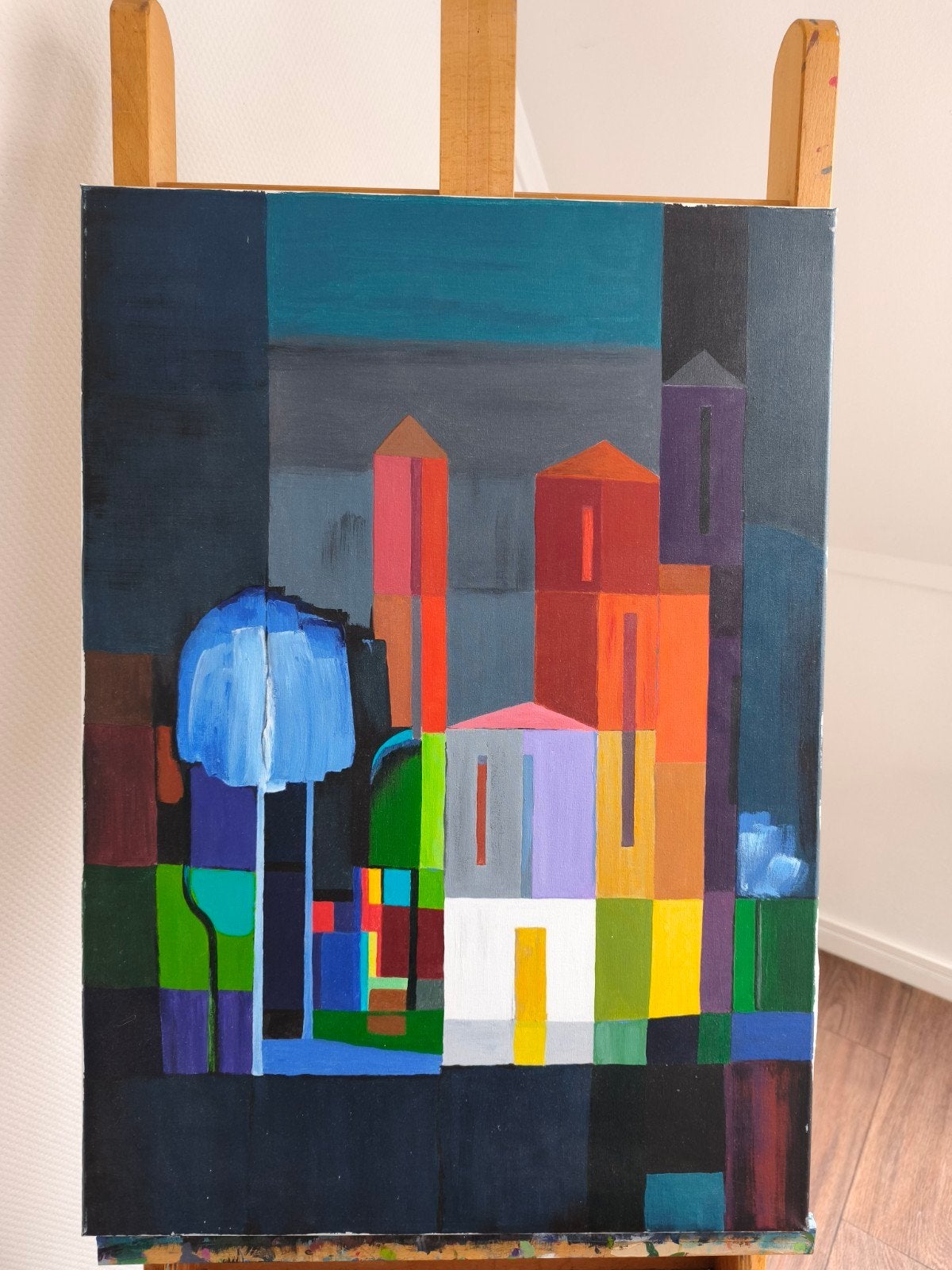 Schilderij in de stijl van Ton Schulten, Antiek en Kunst, Ophalen