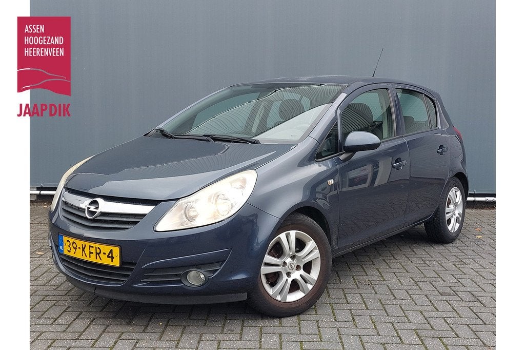 Opel Corsa BWJ 2009 1.4-16V 90 PK Enjoy 5 DRS. TREKHAAK | ST, Voorwielaandrijving, Gebruikt, Huisgarantie, 4 cilinders