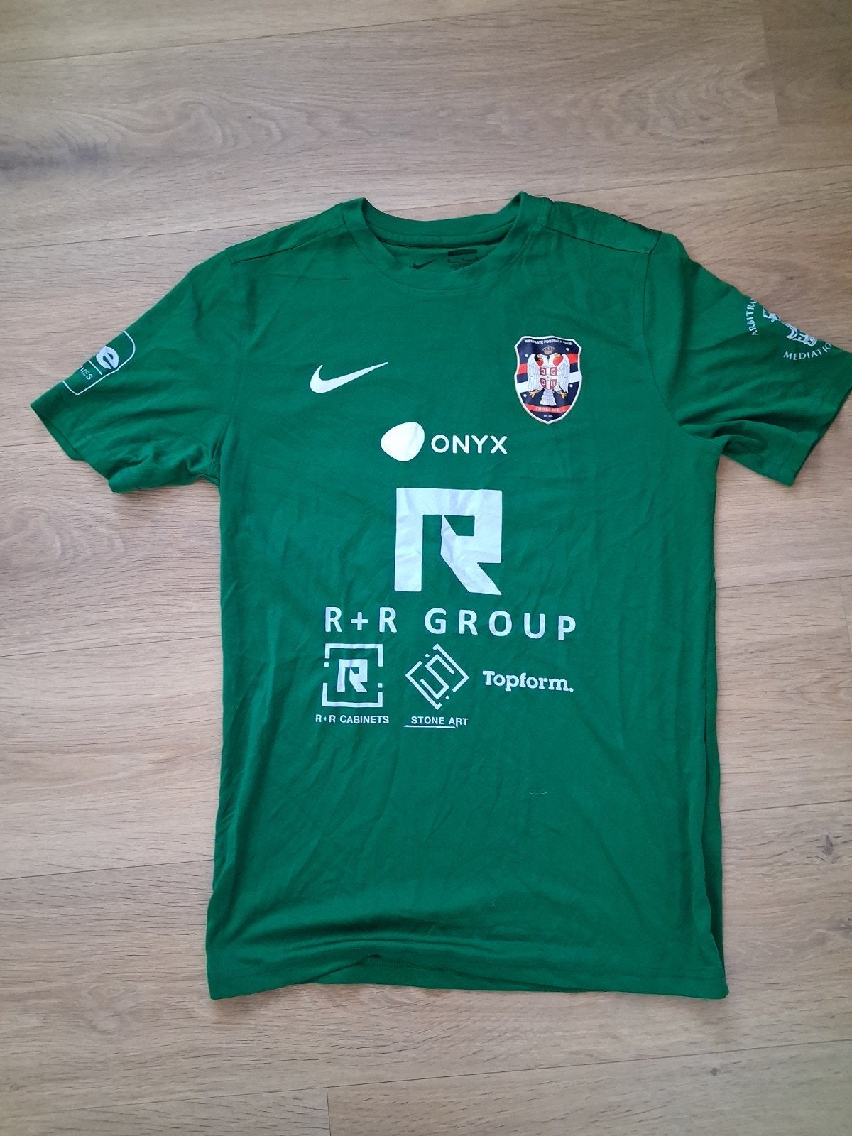 Groen Nike Kosovo T-shirt Slim Fit Maat M, Maat 48/50 (M), Nike, Ophalen of Verzenden, Gedragen