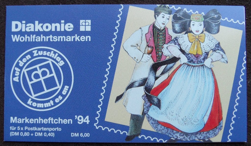 Postzegelboekje Duitsland – Diakonie hulpverlening 1994 DB, Postzegels en Munten, Ophalen of Verzenden, 1990 tot heden, Postfris