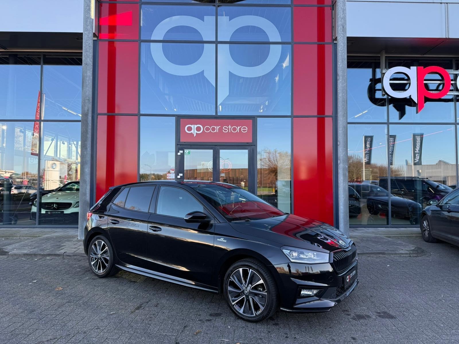 Skoda Fabia 1.0 TSI Monte Carlo, Auto's, Skoda, Euro 6, Zwart, Bedrijf, 3 cilinders