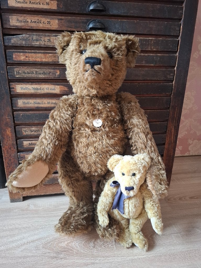 Grote Steiff Teddy Replica 1907 70 cm LED met Certificaat, Ophalen of Verzenden, Zo goed als nieuw, Stoffen beer, Steiff